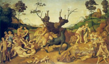 Piero di Cosme Painting - Las desgracias de Sileno 1505 Renacimiento Piero di Cosimo